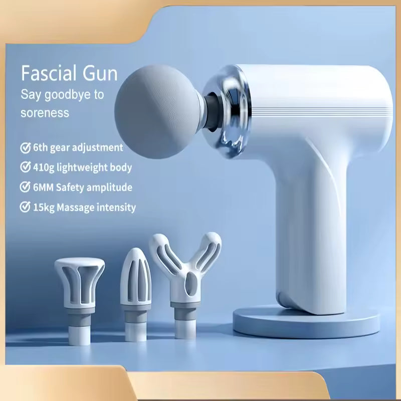 Rechargeable Wireless Massage Gun - Portable Muscle Massager